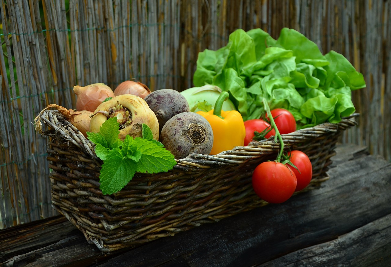 Basket of vegetables